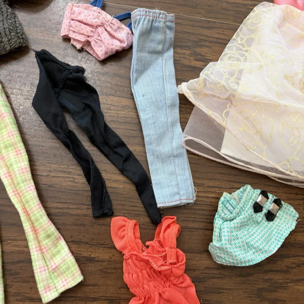 Vintage Barbie Doll Clothing Lot Mattel & Other Wedding Dress Mermaid 80s 90s 70